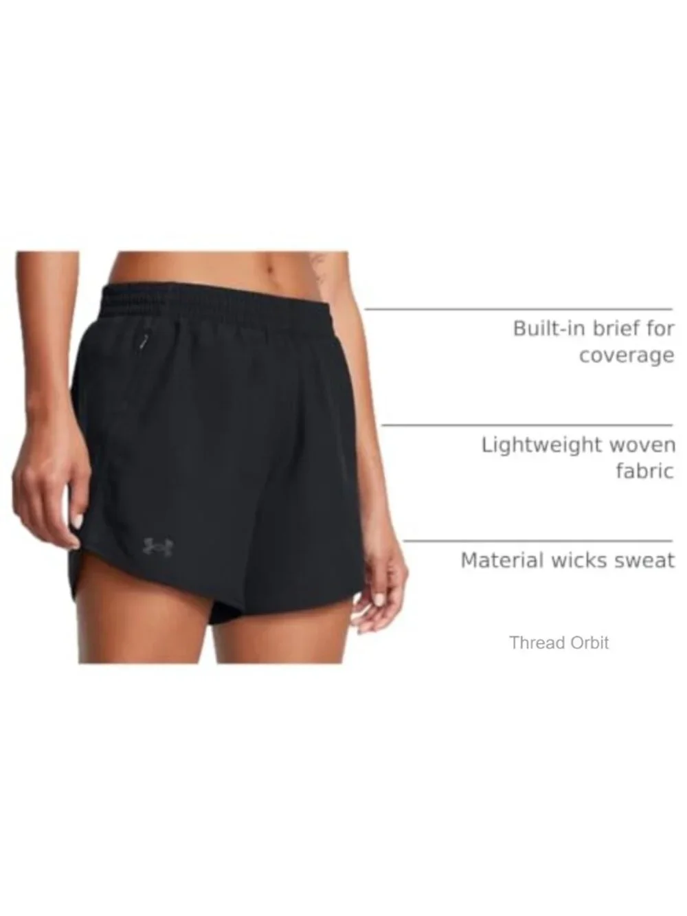 Women's Running Shorts Lightweight Quick-Dry Built-in Brief 5-Inch